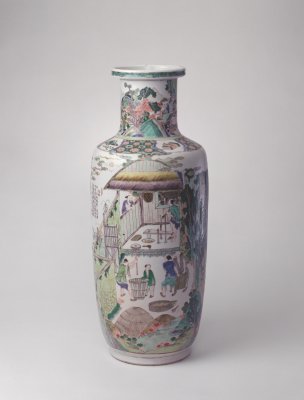 图片[1]-Five-color tilling and weaving bottle-China Archive